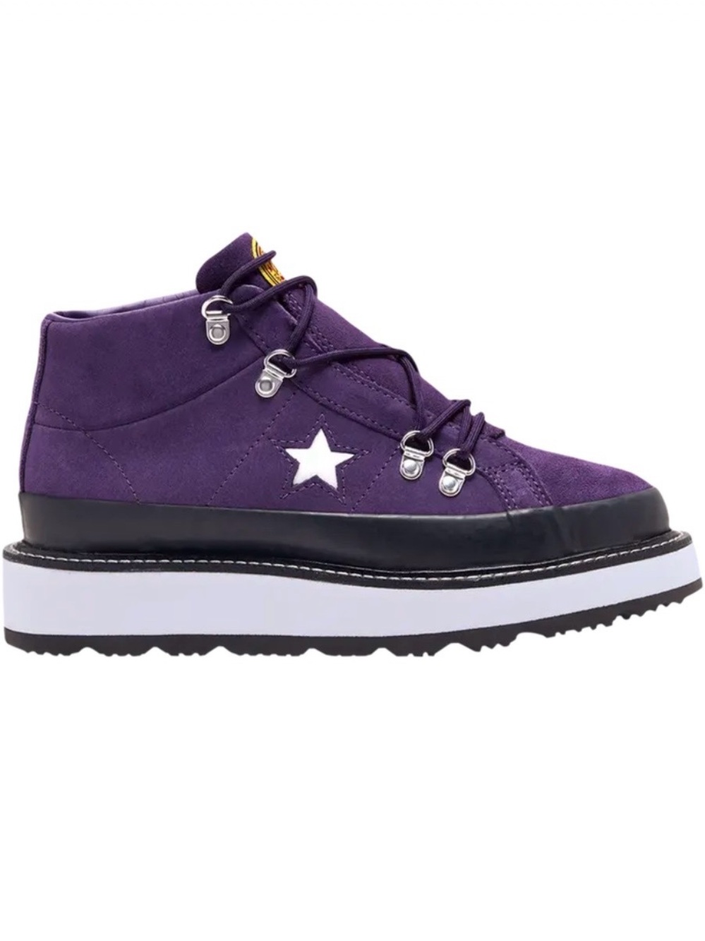 Converse One Star Mid Grand Purple Suede
Lace Up Sneaker Boots
Women's 9